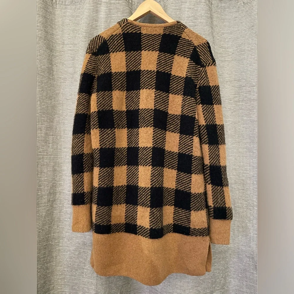 Madewell Buffalo Check Kent Cardigan Sweater in Coziest Yarn - Picture 8 of 8
